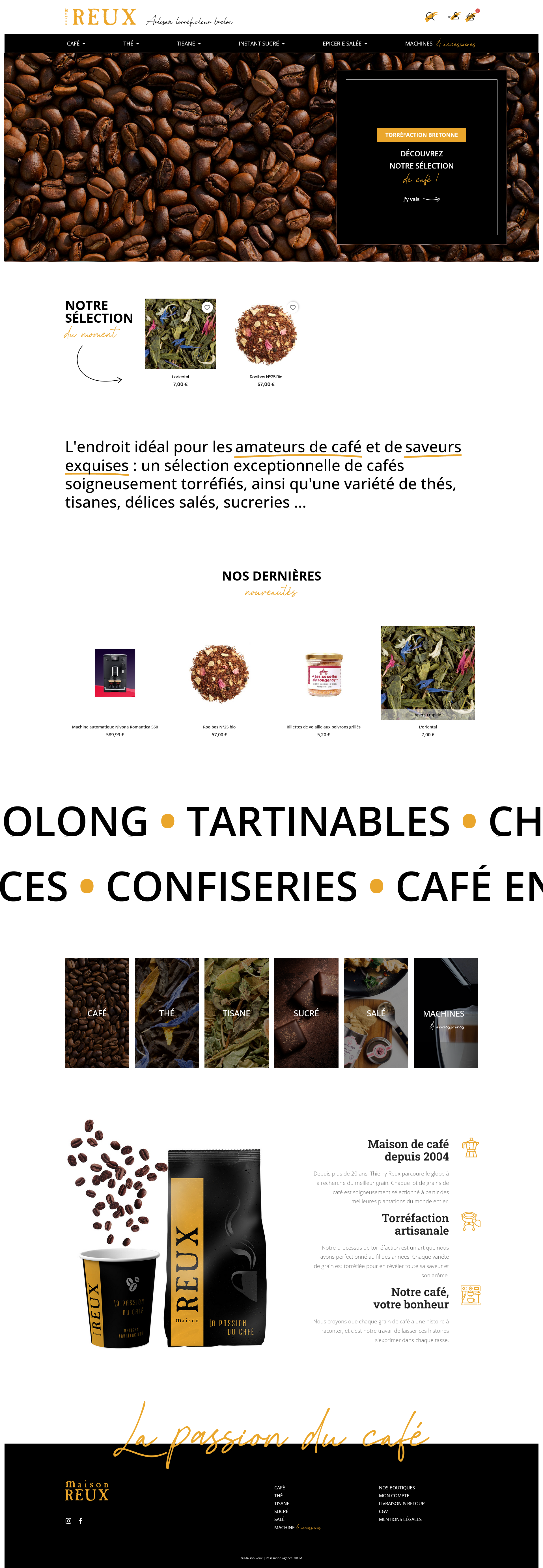 Logo café saint brieuc agence de communication ploufragan site ecommerce langueux sms marketing trégueux landing page SEA SEO côte d'armor